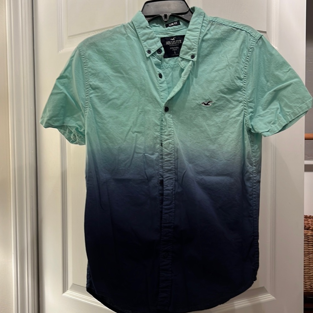Boy short sleeve button up